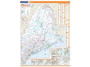 Maine <br /> Wall Map Map