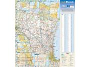 Wisconsin <br /> Wall Map Map