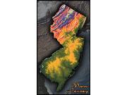 New Jersey Topo <br /> Wall Map Map