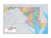 Maryland Political Wall Map