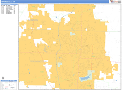 Springdale Wall Map