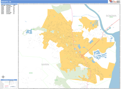 Novato Wall Map