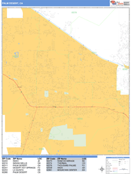 Palm Desert Wall Map