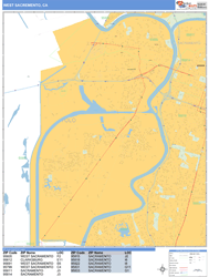 West Sacramento Wall Map