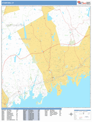 Stamford Wall Map