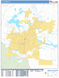 Tallahassee Wall Map