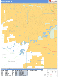 West Des Moines Wall Map