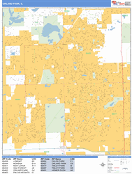 Orland Park Wall Map