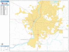 Rockford Wall Map