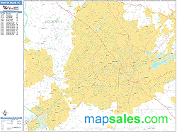 Winston-Salem Wall Map