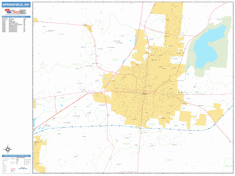 Springfield Wall Map