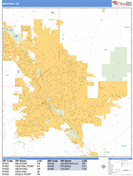 Medford Wall Map