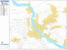 Harrisburg Wall Map