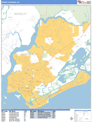 Mount Pleasant Wall Map