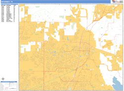 McKinney Wall Map