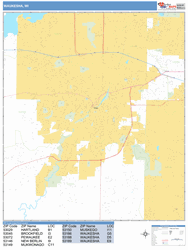 Waukesha Wall Map