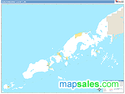 Aleutians East County, AK Wall Map