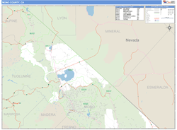 Mono County, CA Wall Map