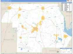 Jackson County, FL Wall Map