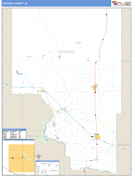 Gooding County, ID Wall Map