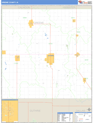 Greene County, IA Wall Map