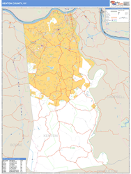 Kenton County, KY Wall Map