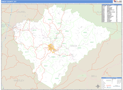 Knox County, KY Wall Map