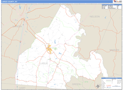 Larue County, KY Wall Map