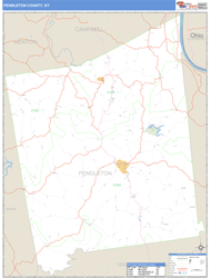 Pendleton County, KY Wall Map