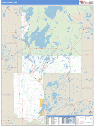 Cass County, MN Wall Map