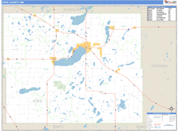 Pope County, MN Wall Map