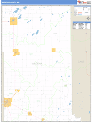 Wadena County, MN Wall Map