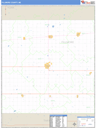 Fillmore County, NE Zip Code Wall Map