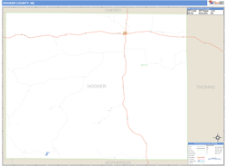 Hooker County, NE Wall Map