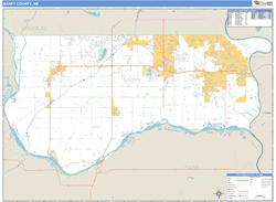 Sarpy County, NE Wall Map