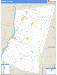 Columbia County, NY Zip Code Wall Map