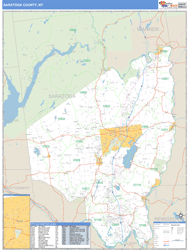 Saratoga County, NY Wall Map