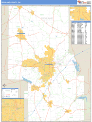 Richland County, OH Zip Code Wall Map