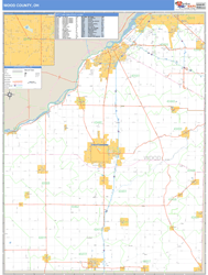 Wood County, OH Wall Map