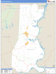 Decatur County, TN Wall Map