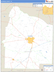 Haywood County, TN Wall Map