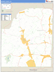 McNairy County, TN Zip Code Wall Map