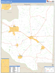 Weakley County, TN Zip Code Wall Map