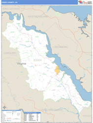 Essex County, VA Wall Map