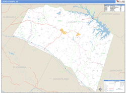 Louisa County, VA Wall Map