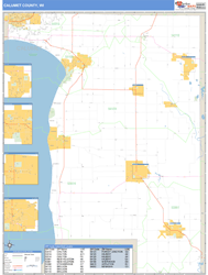 Calumet County, WI Wall Map