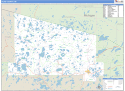 Vilas County, WI Zip Code Wall Map