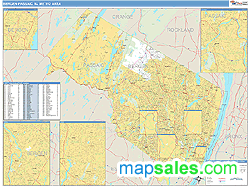 Bergen-Passaic Metro Area Wall Map