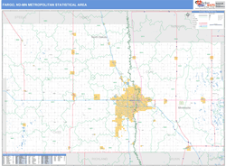 Fargo Metro Area Wall Map