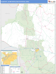 Flagstaff Metro Area Wall Map